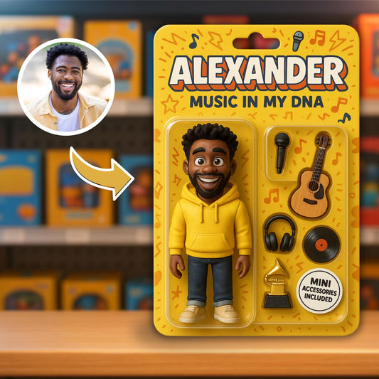 Figura de acción personalizada, caja de juguetes personalizada, caja de juguetes con figura de acción, figura de juguete de tu foto, arte digital personalizado
