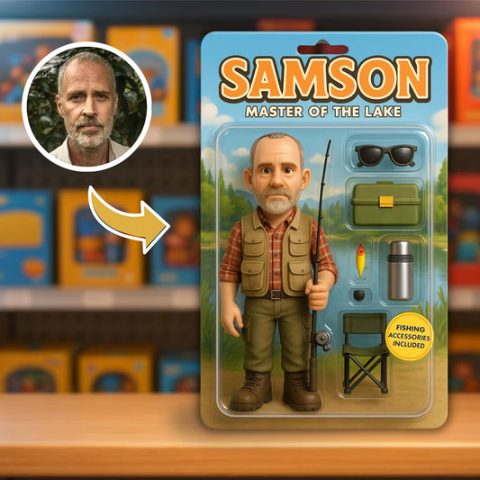 Figura de acción personalizada, caja de juguetes personalizada, caja de juguetes con figura de acción, figura de juguete de tu foto, arte digital personalizado